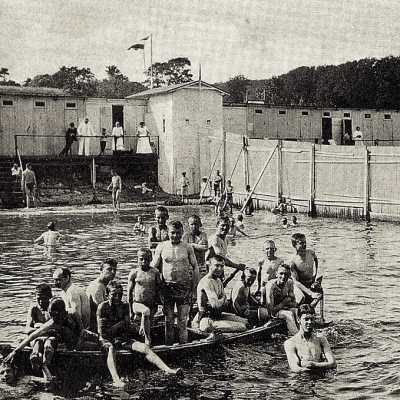 Besucher im Seebad Besucher im Seebad